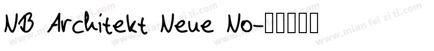 NB Architekt Neue No字体转换
